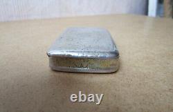 Old Very Beautiful Tobacco Box Tabatière Silver Solid And Vermeil Charles X