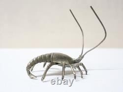 Old and beautiful lobster sculpture in solid silver, 19th–20th century