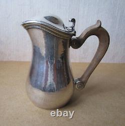 Old beautiful selfish pitcher marabout style in hammered sterling silver Minerva
