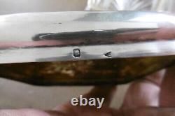 Old crystal candy box with solid silver Baccarat and Art Nouveau Minerva