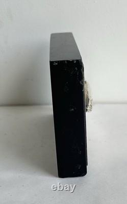 Old fishing trophy sculpture fish solid silver 800