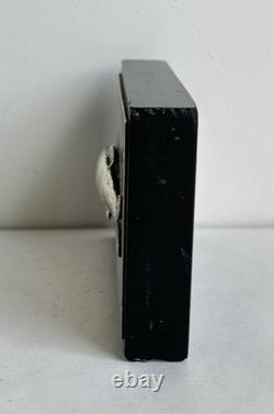 Old fishing trophy sculpture fish solid silver 800