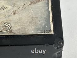 Old fishing trophy sculpture fish solid silver 800