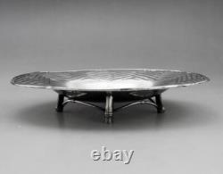 Old footed bowl in solid silver, Japanese hallmarked, Japan, Meiji period
