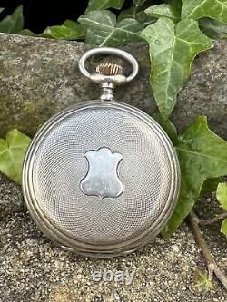 Old mechanical pocket watch in solid silver CRONOMETRO ESCASANY