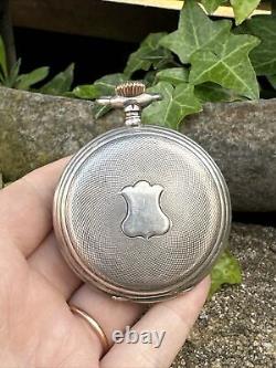 Old mechanical pocket watch in solid silver CRONOMETRO ESCASANY