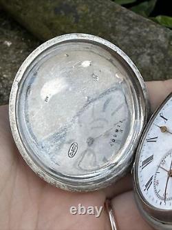 Old mechanical pocket watch in solid silver CRONOMETRO ESCASANY