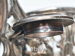 Old oil and vinegar server in solid silver (minerva) 19th century
