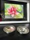 Old Pair Of Solid Silver Dishes With Reticulated Border, Diameter 7.9 Cm