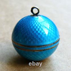 Old pendant case for solid silver and enamel enamel watch