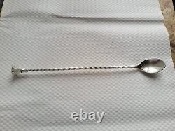 Old sick person's spoon / Medicine Potion Solid Silver Christofle Punches