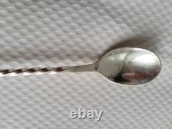 Old sick person's spoon / Medicine Potion Solid Silver Christofle Punches