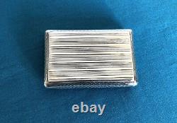 Old solid silver snuffbox VIEILLARD tobacco box MINERVE case