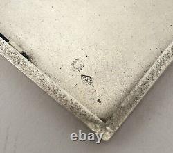 Old, very pretty solid silver cigarette case stamped. 179.2 grams