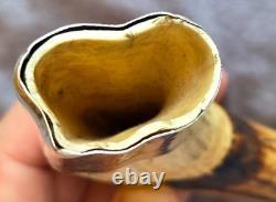 Old warthog tooth with solid silver ring Curiosity Cabinet Cities ok