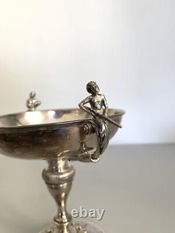Old wedding cup or solid silver hunting trophy