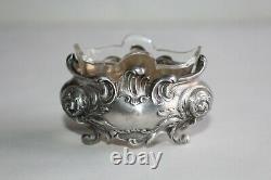 Pair Of Antique Dirtyrons In Solid Silver Minerva And Crystal + Silver Shovel