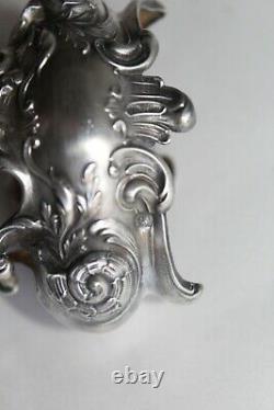 Pair Of Antique Dirtyrons In Solid Silver Minerva And Crystal + Silver Shovel