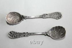 Pair Of Antique Pores In Solid Silver Minerva And Crystal + 2 Silver Shovels