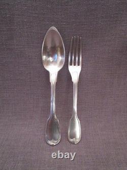 Pair Of Antique Silver Cutlery Early 19th