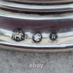 Pair of Solid Silver 835 Candle Holders Netherlands Holland 1967 Antique Vintage Candle Holders