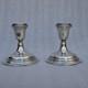 Pair Of Solid Silver Candleholders 835 Netherlands Holland 1967 Antique Vintage Candleholders