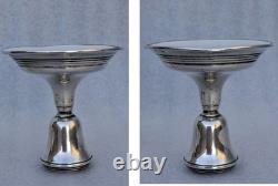 Pair of Solid Silver Candleholders 835 Netherlands Holland 1967 Antique Vintage Candleholders