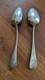 Pair Of Antique Solid Silver Spoons, Minerva Hallmark And Silversmith&rsquo;s Mark