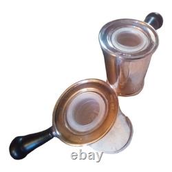 Pair of shakers / Antique salt shakers - 925 sterling silver