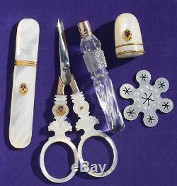 Pearl Royal Palace Old Sewing Kit Sewing Antique Sewing Scissors