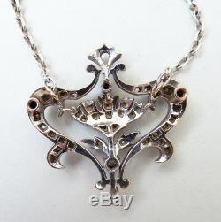 Pendant Necklace Or Massive + Silver + Diamond Jewel Old Gold Necklace Diamond