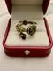 Peridot, Garnet, Solid Silver, Vermeil, Vintage Ring Design