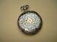 Pocket Watch Omega Old Silver Niellé To Revise / Antique Watch