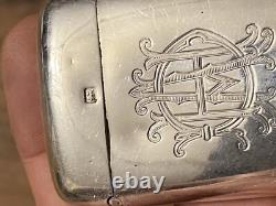 Pyrogen & Solid Silver & Matchbox & English Work & Antique
