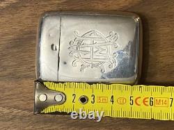 Pyrogen & Solid Silver & Matchbox & English Work & Antique