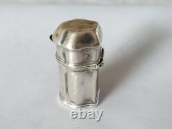 RARE ANCIENT SILVER-PLATED WAX CASE 18th CENTURY for 18th CENTURY seal