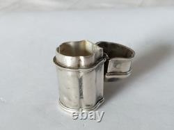 RARE ANCIENT SILVER-PLATED WAX CASE 18th CENTURY for 18th CENTURY seal