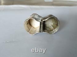 RARE ANCIENT SILVER-PLATED WAX CASE 18th CENTURY for 18th CENTURY seal