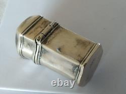 RARE ANCIENT SILVER-PLATED WAX CASE 18th CENTURY for 18th CENTURY seal