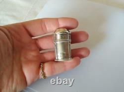 RARE ANCIENT SILVER-PLATED WAX CASE 18th CENTURY for 18th CENTURY seal