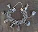 Rare Ancient Solid Silver Japanese Charms Bracelet