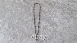 RARE Antique Solid Silver Necklace with Charm, 19th Century, Napoleon III