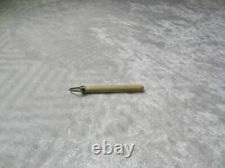 RARE antique message pendant, urn or birth, gold / sterling silver