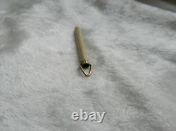 RARE antique message pendant, urn or birth, gold / sterling silver