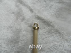 RARE antique message pendant, urn or birth, gold / sterling silver