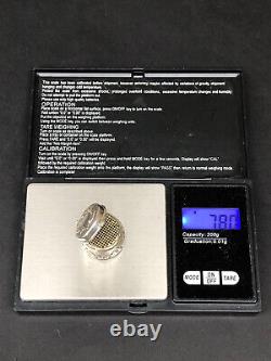 RARE beautiful old small vinaigrette pendant box 19th century solid silver perfume