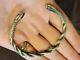 Rare 1910 Antique Solid Silver Snake Bracelet 916 Vintage Snake K Thamar