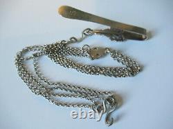 Rare Ancien Crochet De Chatelaine À Chiseaux Argent Solide Silver Silver Silver Silver Silver Scissor Hook