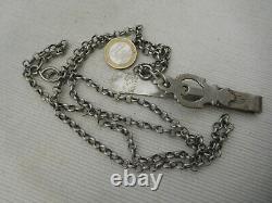 Rare Ancient Chatelaine Clavet Silver Massif 950 Minerve Crab 78grs Bt1 Lot