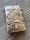 Rare Ancient Pyrogène Art Nouveau Decor With Silver Mistletoe